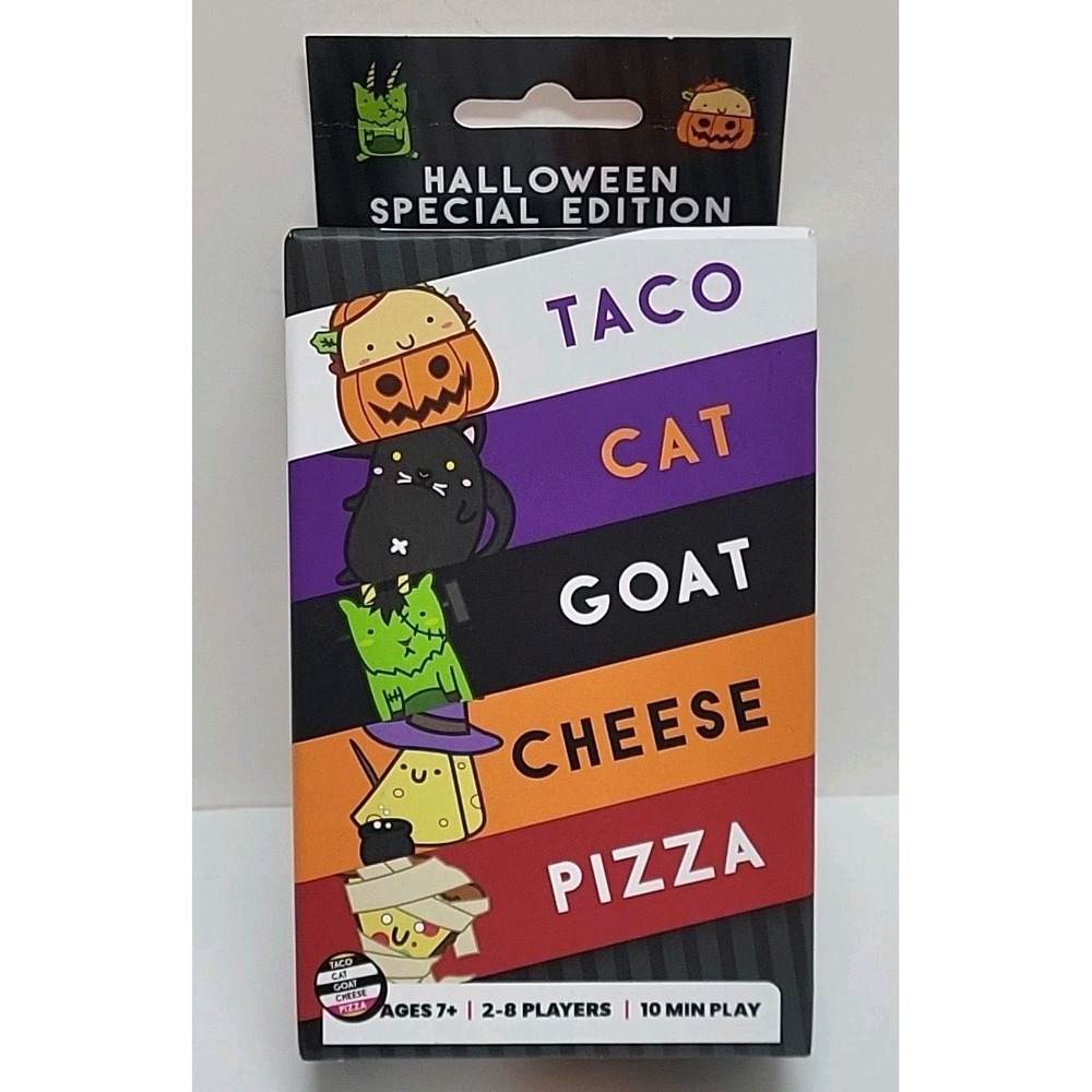 Taco Cat Goat Cheese Pizza Halloween Edition NEW SEALED Family Night Card Game‎